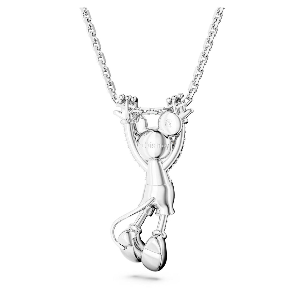 Disney Mickey Mouse Layered Pendant, White, Rhodium Plated 5668780