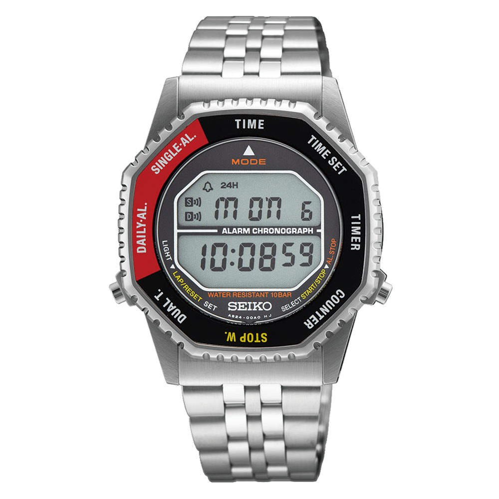 Seiko SMGG19P1 Men’s Digital Quartz Watch in Red & Black SMGG19