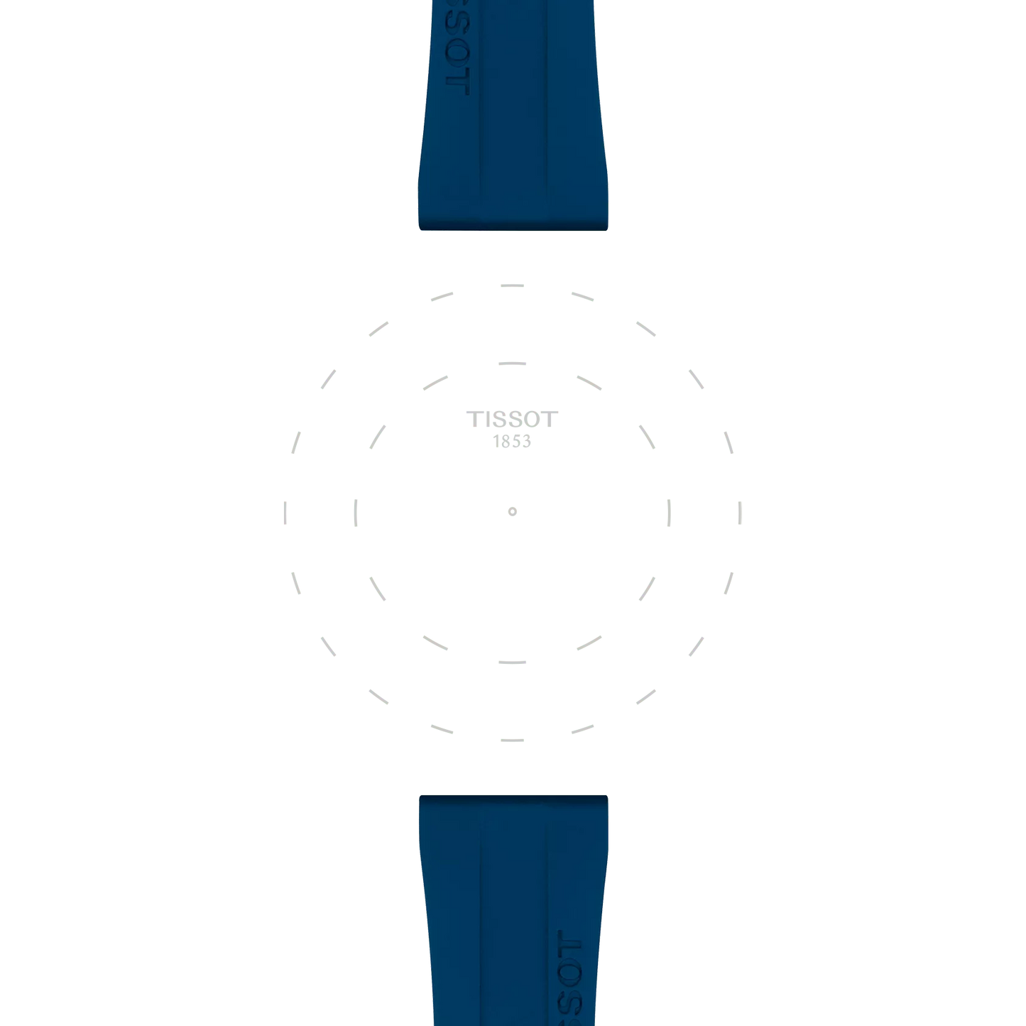 Tissot Official Blue Rubber Strap Lugs 20mm T852.044.837 T852044837