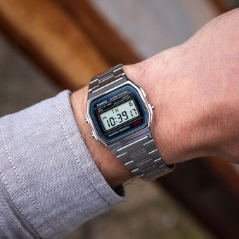 CASIO Vintage Watch A158WA-1 A158W-1 Classic Digital Stainless Steel Bracelet Watch