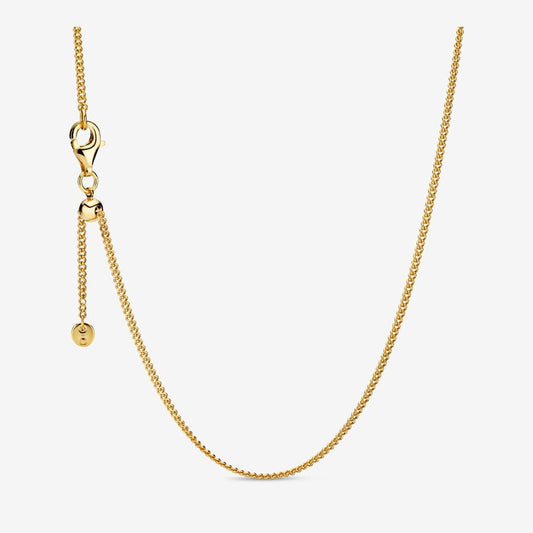 Pandora Curb Chain Necklace 14k Gold-plated unique metal blend 368638C00-60 60cm
