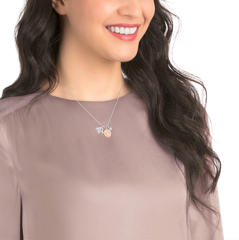 Swarovski Zodiac Pendant VIRGO, Violet, Rhodium Plating 5349224