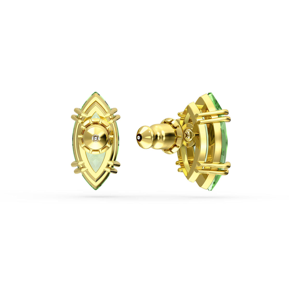 Swarovski Gema Green Kite Cut Stud Earrings 5614453