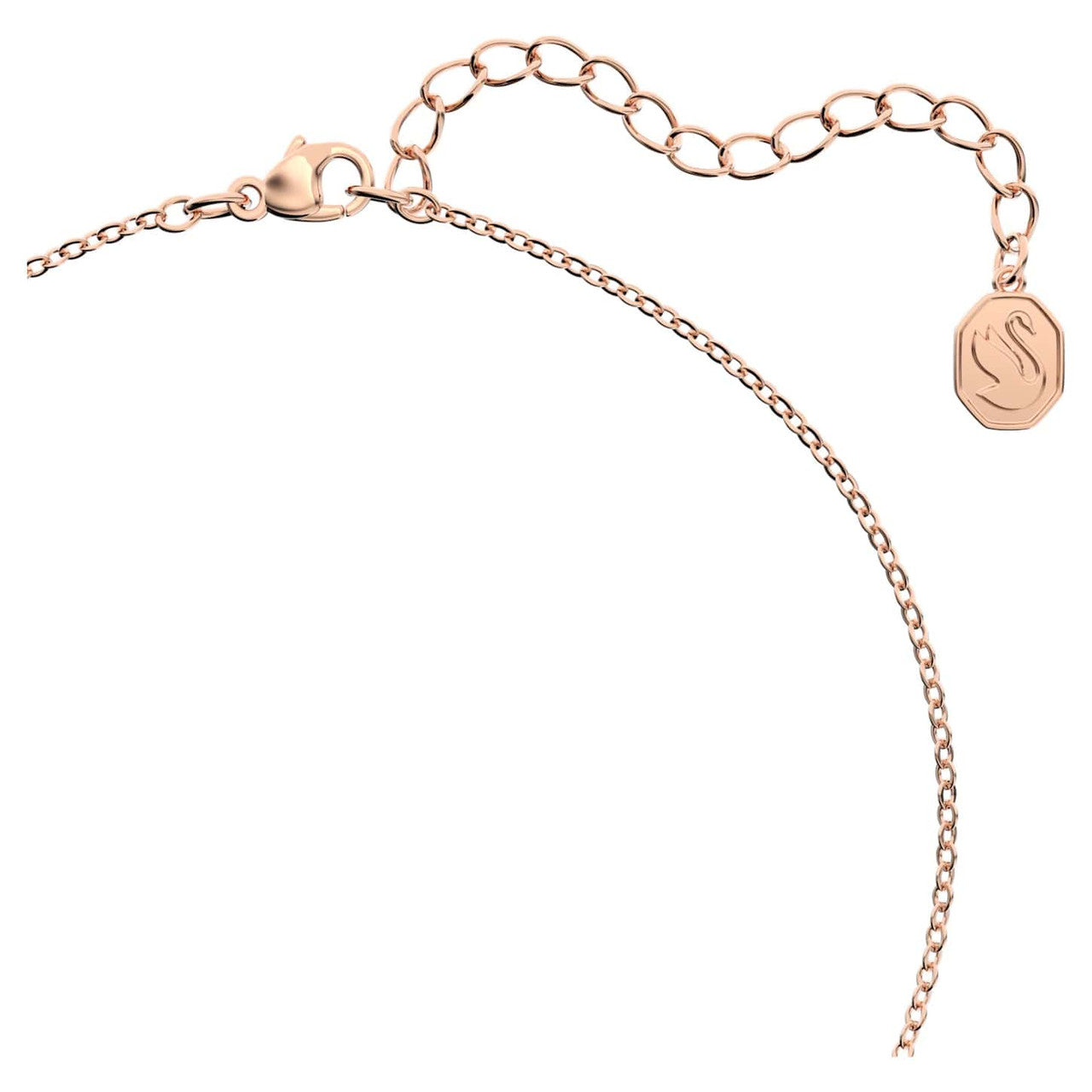 Swarovski Signum Pendant, Swan, White, Rose-Gold Tone Plated 5621106