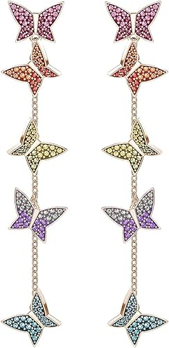 SWAROVSKI Lilia Pierced Earrings  Rainbow Butterfly 5378693