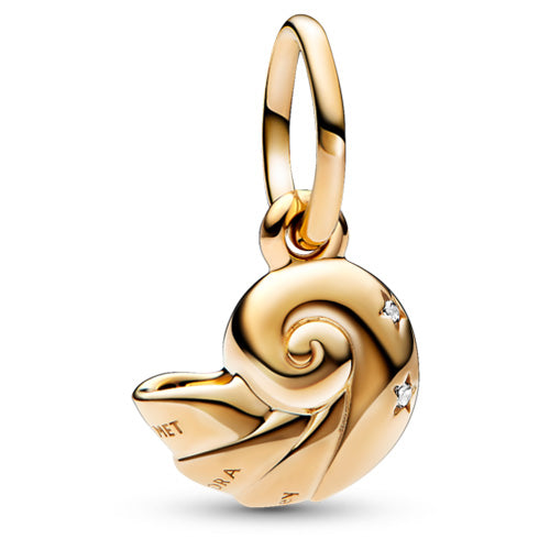 PANDORA 762685C01 Disney The Little Mermaid Enchanted Shell Dangle Charm