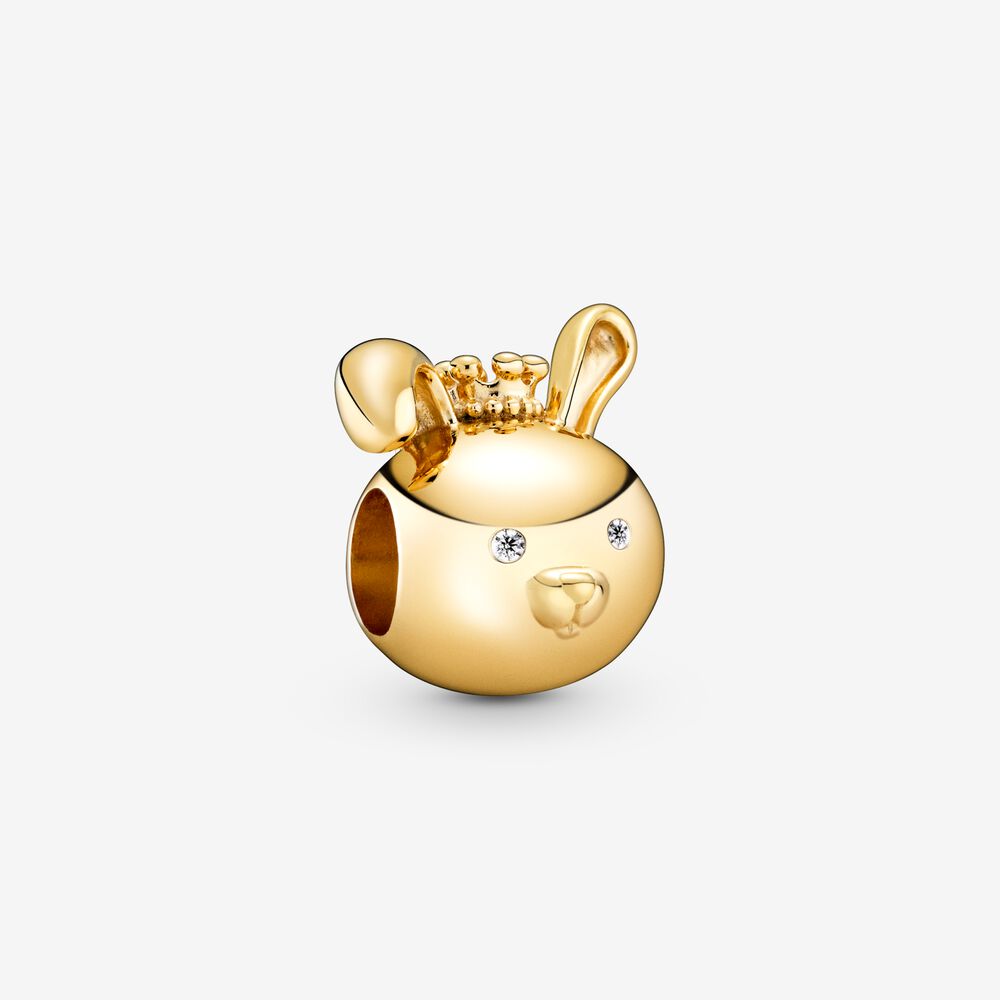 PANDORA 768585C01 Chinese zodiac rabbit Pandora Shine charm