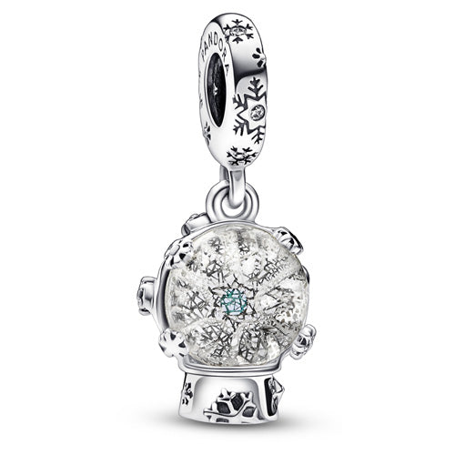 PANDORA 792369C01 Snowflake Snow Globe Dangle