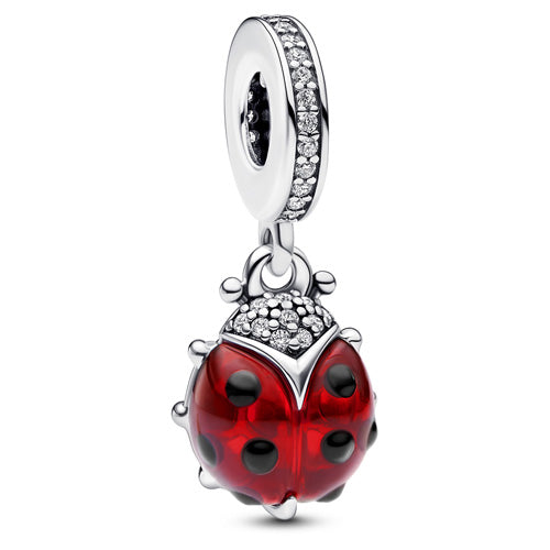 PANDORA 792571C01 Red Ladybug Dangle