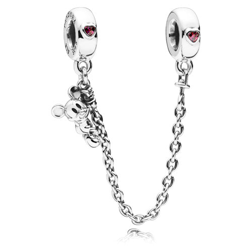 PANDORA 797173CZR-05 Disney Climbing Mickey Mouse Safety Chain