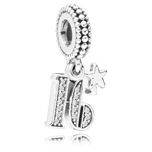 PANDORA 797261CZ 16 Years of Love Dangle