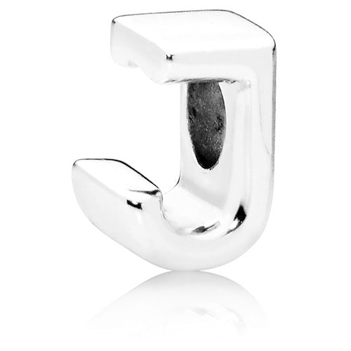 PANDORA 797464 Letter J Alphabet Charm