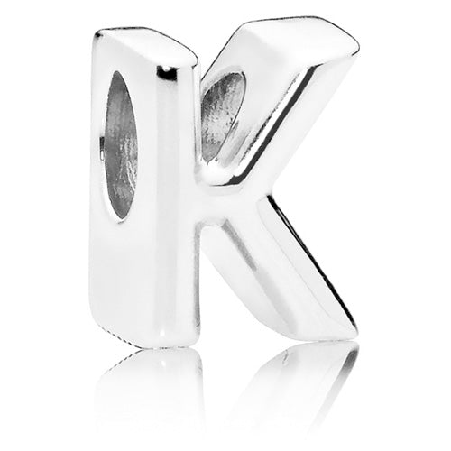 PANDORA 797465 Letter K Alphabet Charm