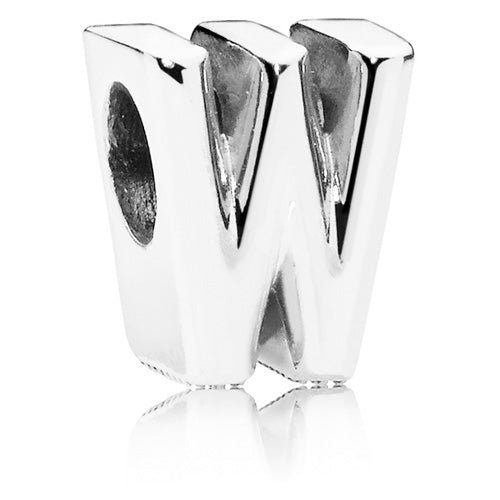 PANDORA 797477 Letter W Alphabet Charm