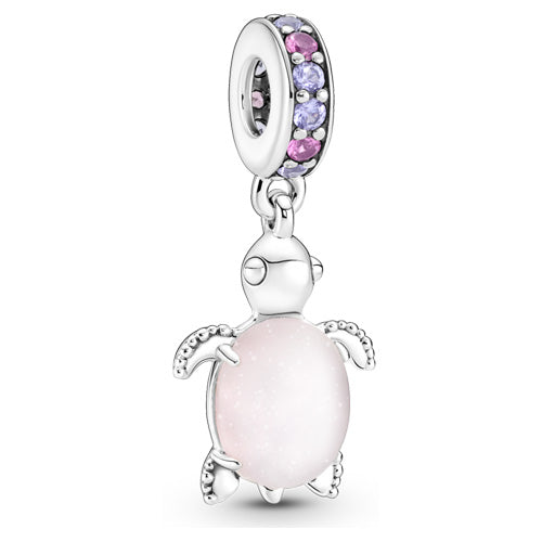 PANDORA 798939C02 Pink Sea Turtle Dangle