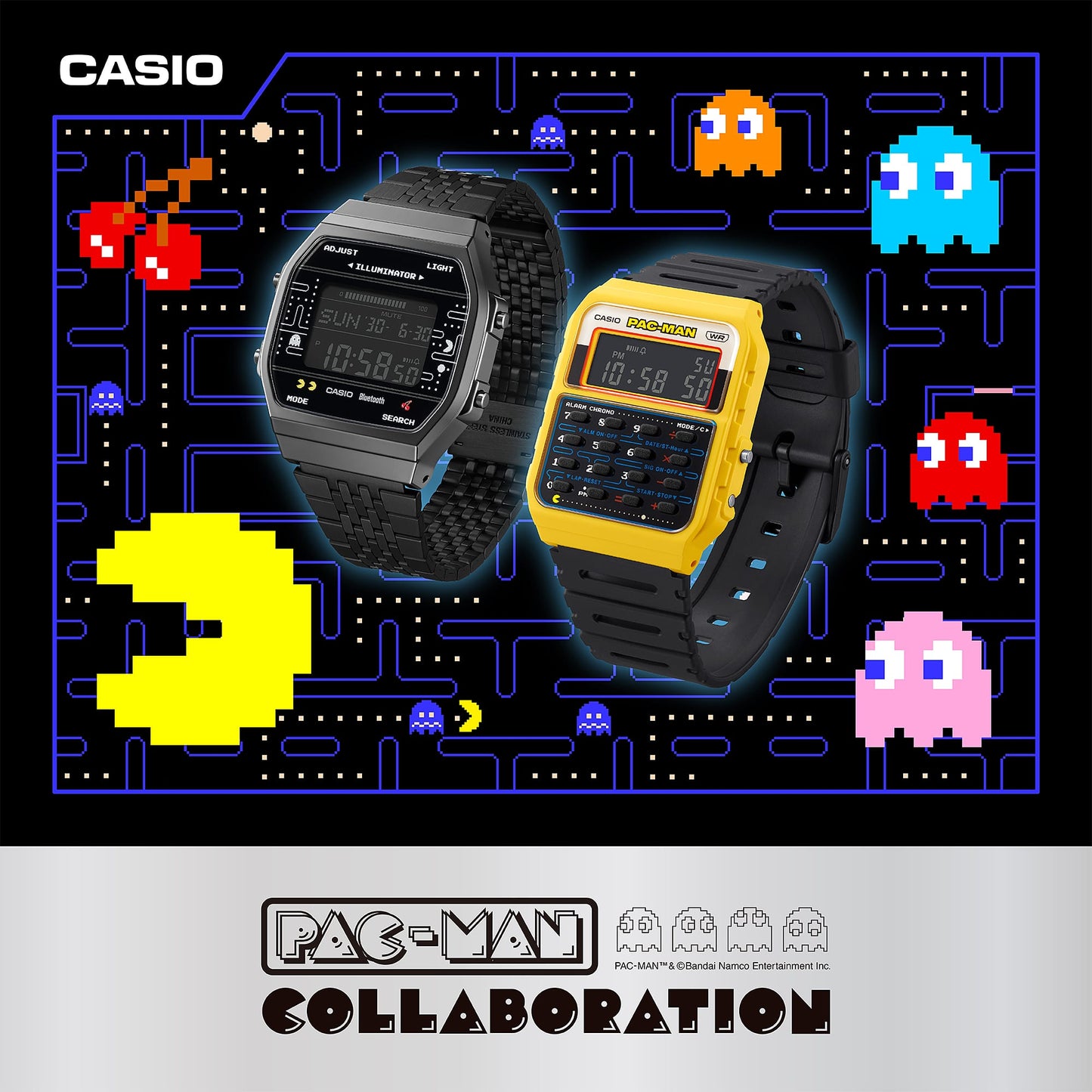 CASIO PAC-MAN collaboration CA53WPC-1B CA-53WPC-1B