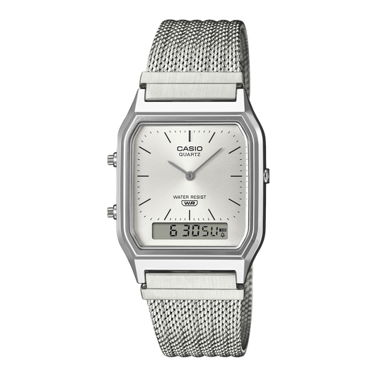 CASIO VINTAGE AQ-230EM-7A AQ230EM-7A Silver