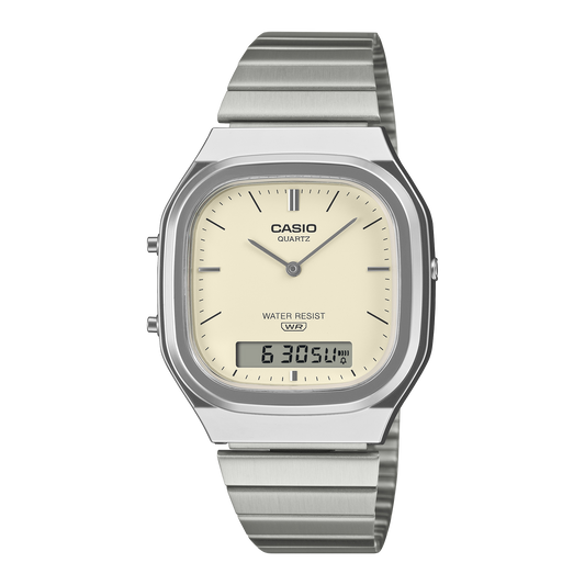 CASIO VINTAGE Beige Dial AQ-240E-7A2 AQ240E-7A2