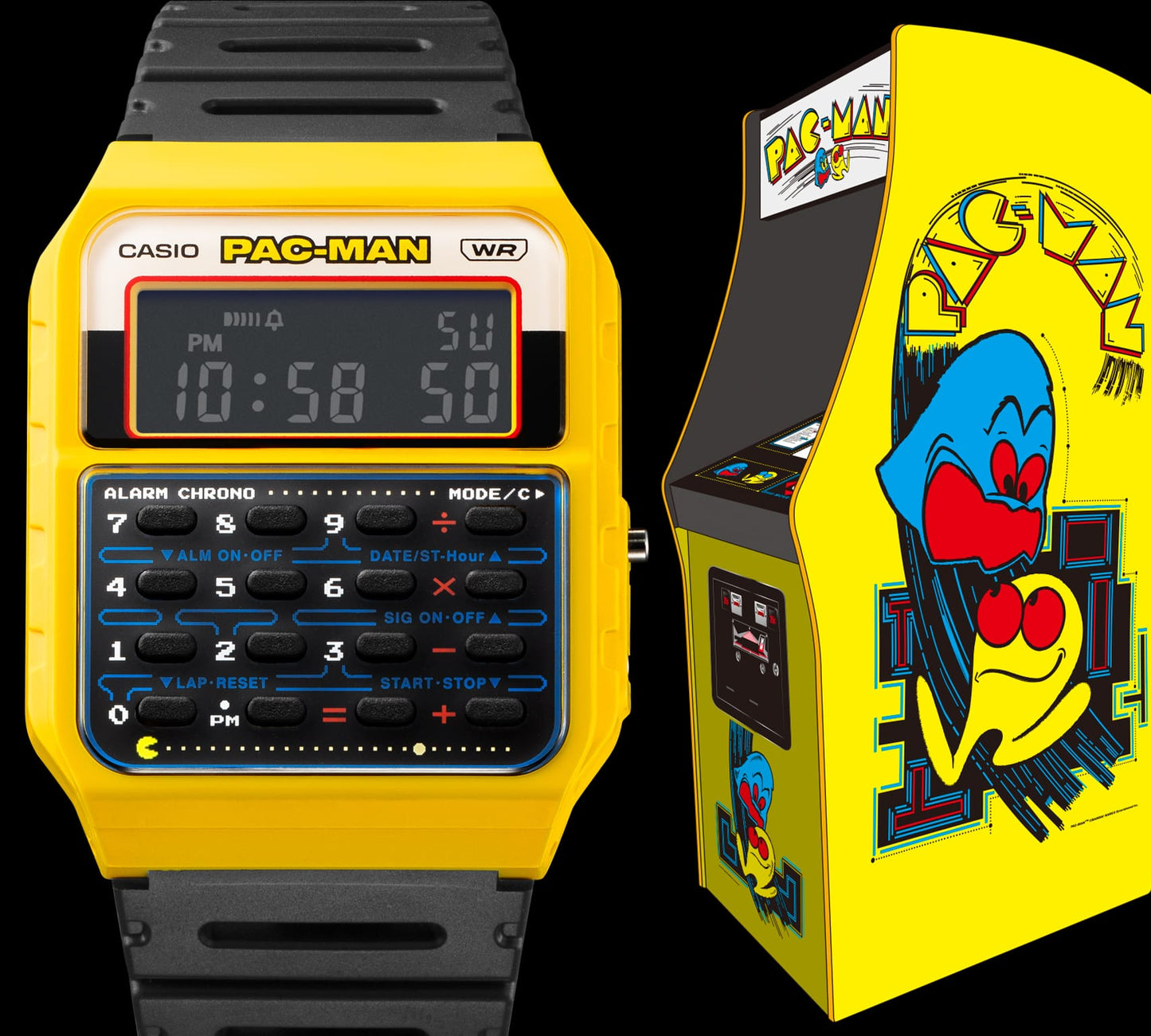 CASIO PAC-MAN collaboration CA53WPC-1B CA-53WPC-1B