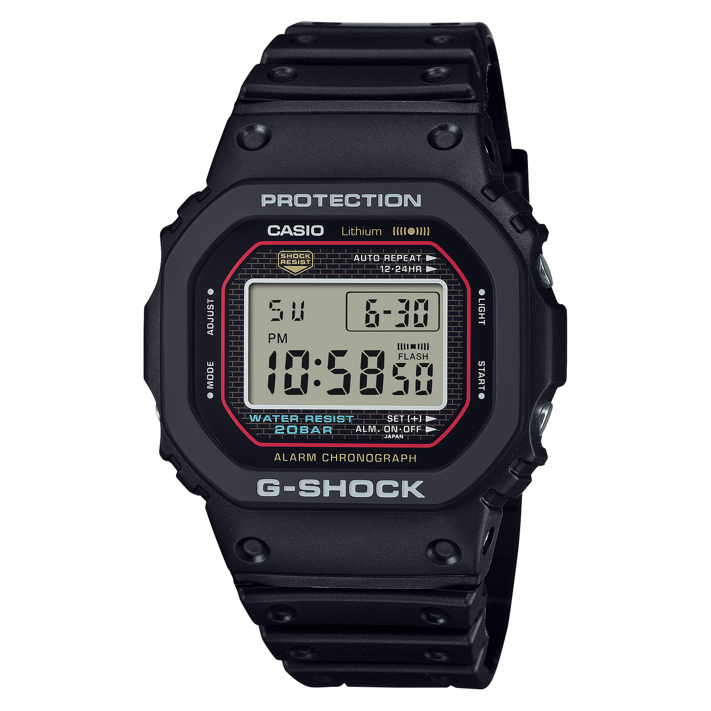 CASIO G-Shock DW5000 Series - Original G-Shock Recreation DW5000R-1A DW-5000R-1A