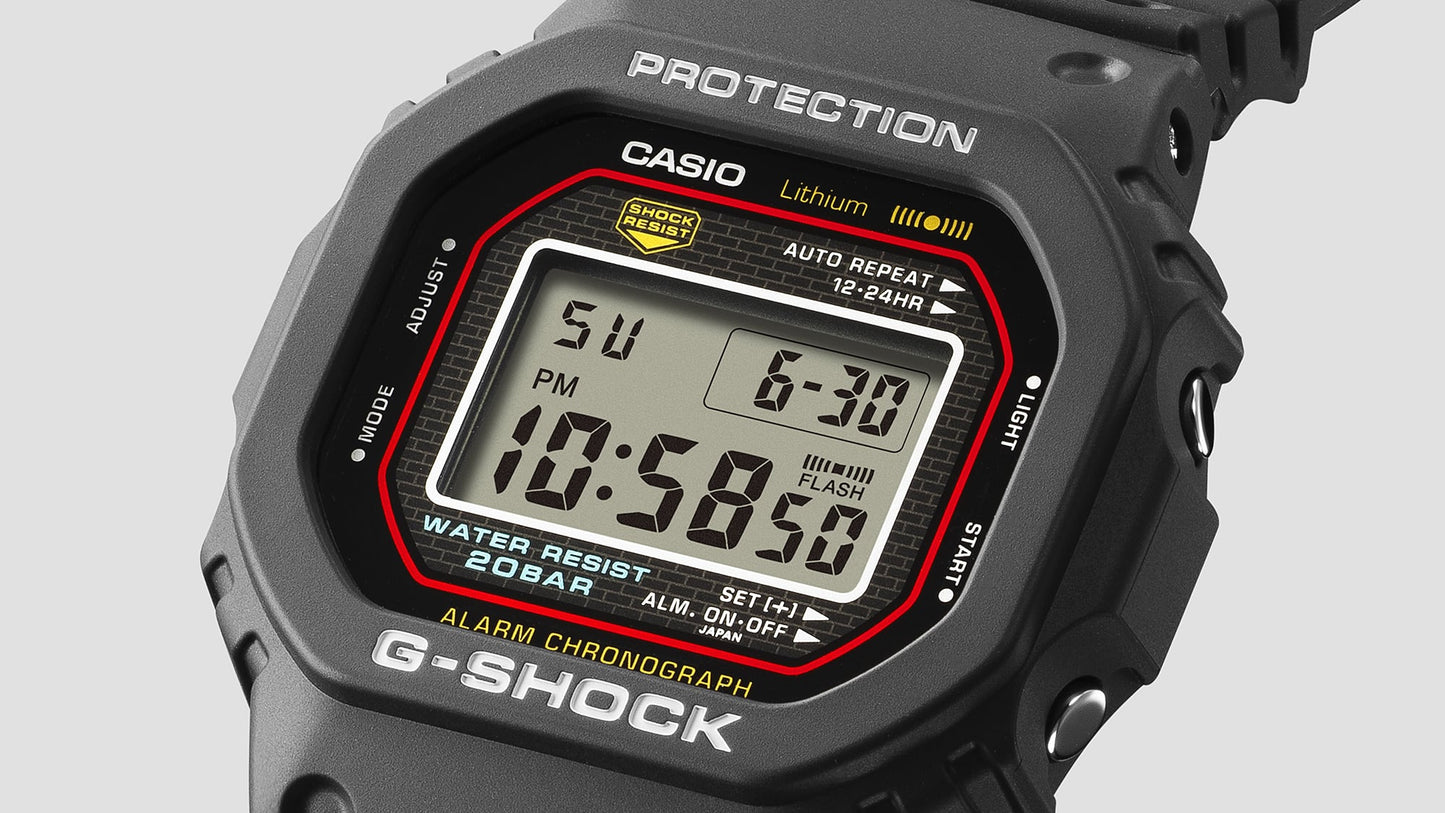 CASIO G-Shock DW5000 Series - Original G-Shock Recreation DW5000R-1A DW-5000R-1A