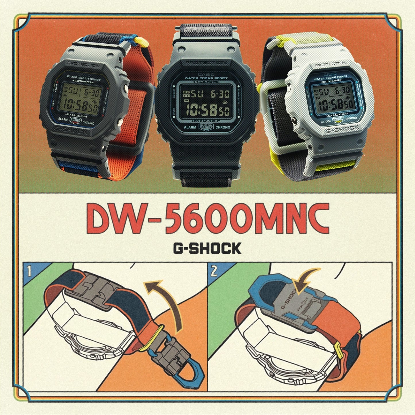 G-SHOCK DIGITAL 5600 SERIES DW-5600MNC-1 DW5600MNC-1