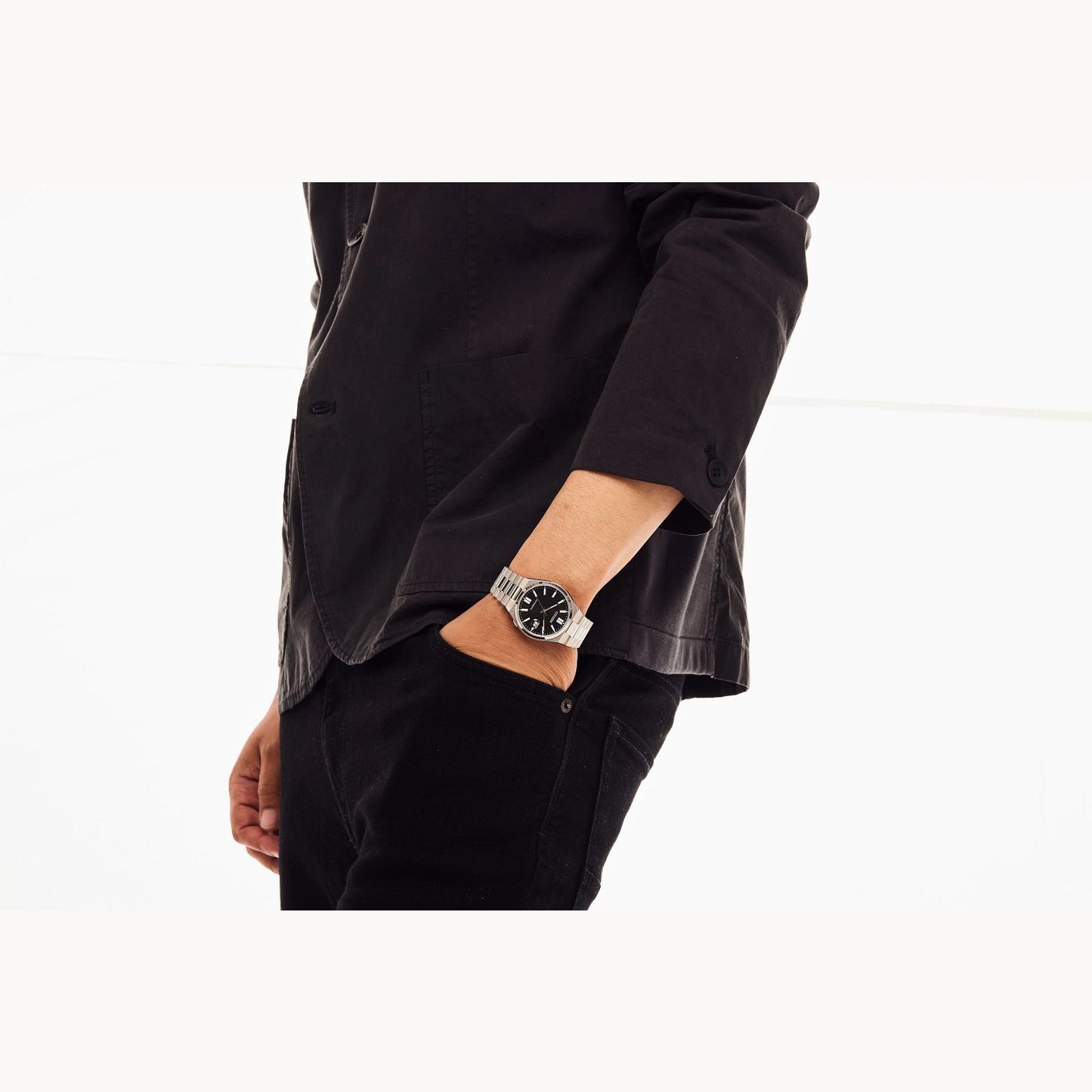 Citizen Automatic NJ0150-56E "TSUYOSA” Collection Black Dial Stainless Steel Bracelet