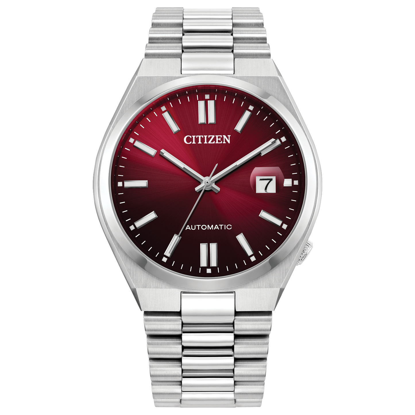 Citizen Automatic NJ0150-56W "TSUYOSA” Collection Burgandy Dial Stainless Steel Bracelet