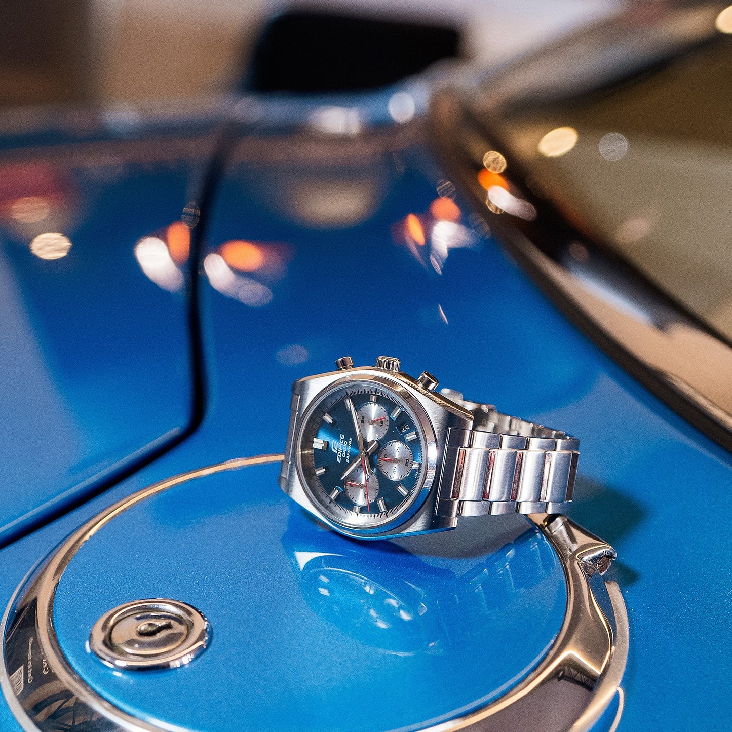 CASIO EDIFICE Standard Chronograph EFB-730D-2AV EFB730D-2AV Blue