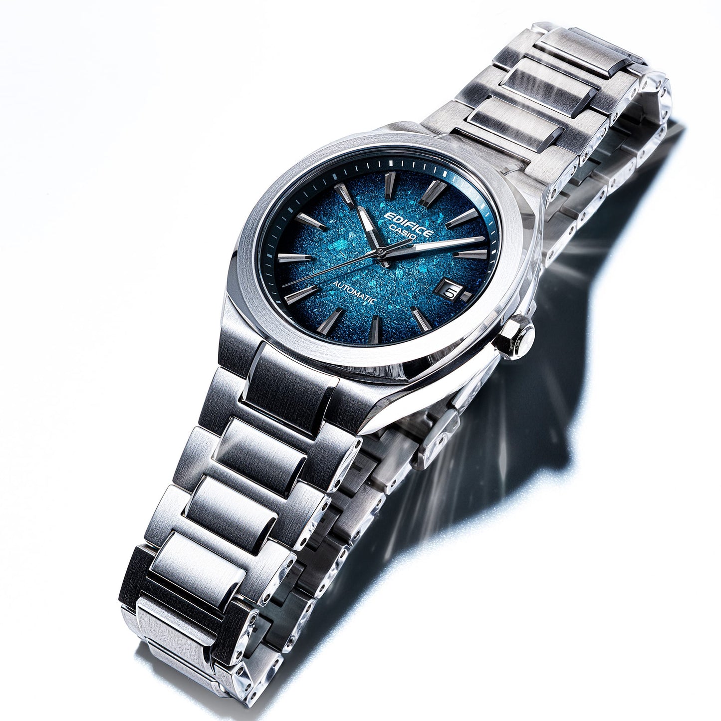 Casio Automatic Watch Electroformed Textured Blue Dial EFK-200D-2A EFK200D-2A