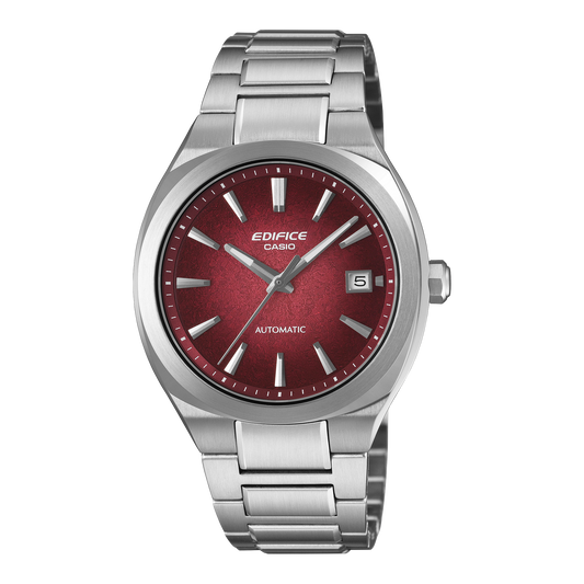 Casio Automatic Watch Electroformed Textured Red Dial EFK-200D-4A EFK200D-4A