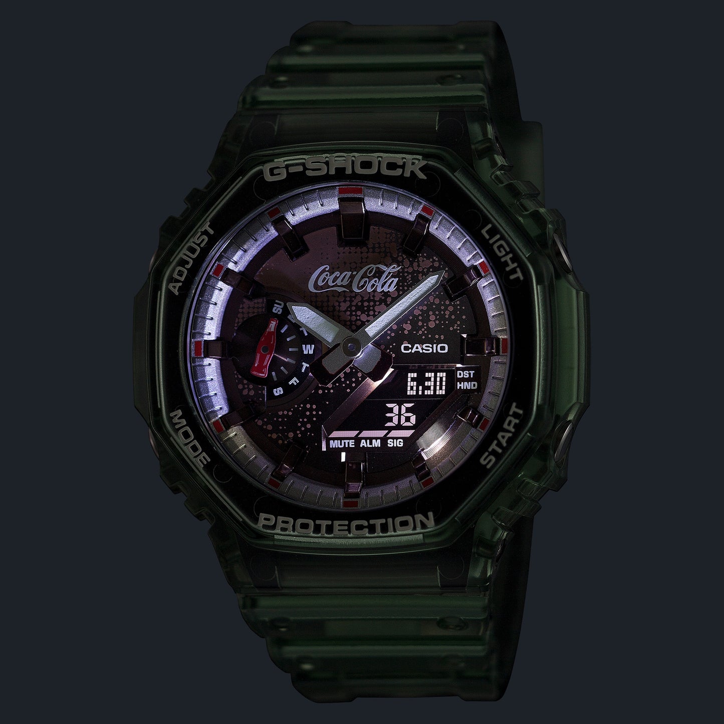 G-SHOCK Coca-Cola® collaboration model ANALOG-DIGITAL 2100 Series GA-2100CC-3A GA2100CC-3A