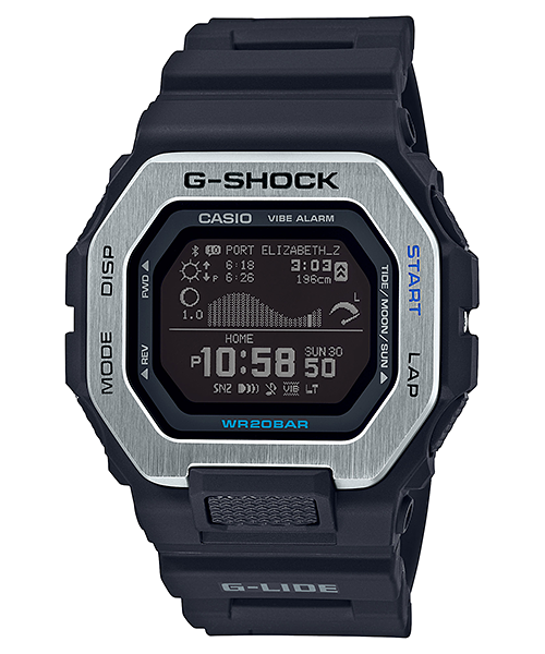 Casio G-Shock G-Lide Black Digital Surf Watch GBX-100-1 GBX100-1