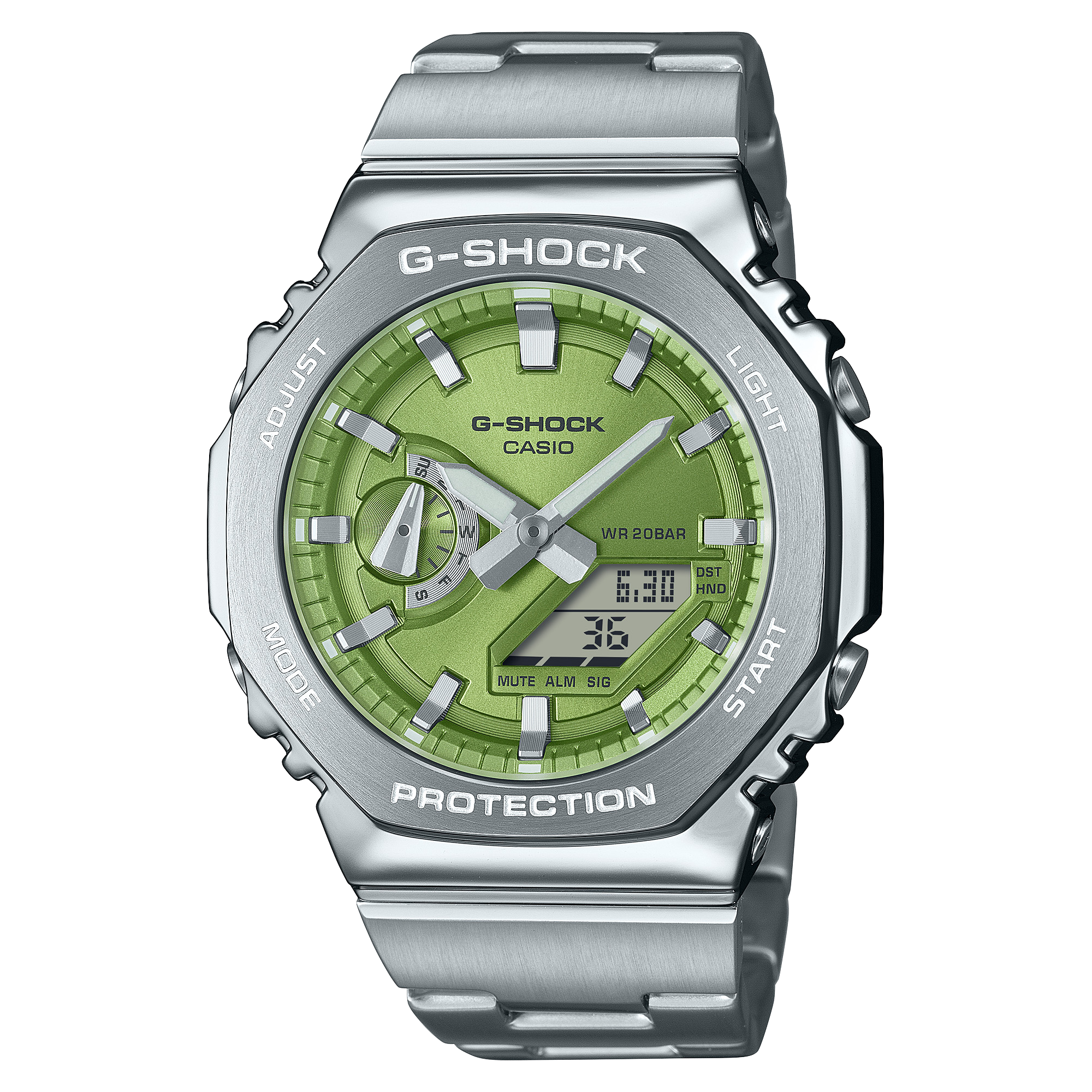 CASIO G-SHOCK G-STEEL Green Dial 2100 Series GM-2110D-3A GM2110D