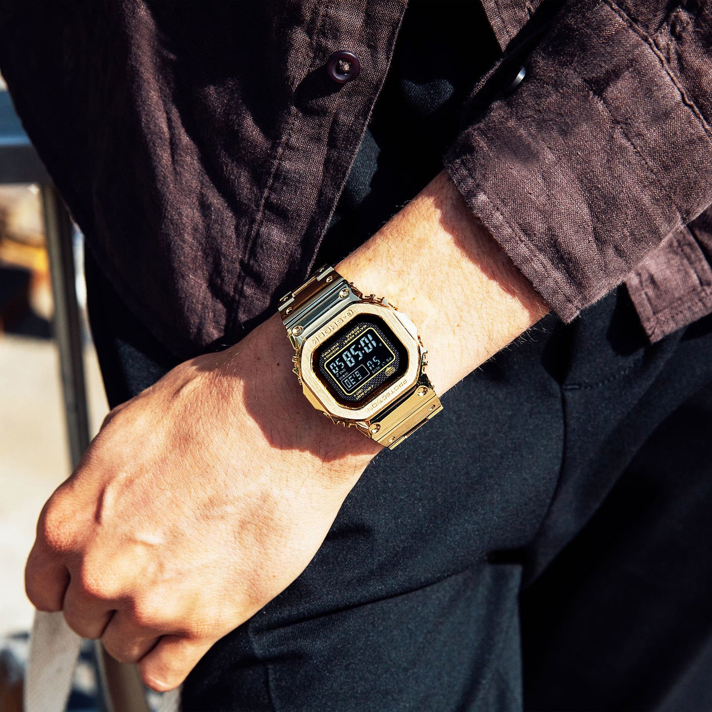 G-SHOCK FULL METAL MEN'S WATCH GMWB5000GD-9 GMW-B5000GD-9CR