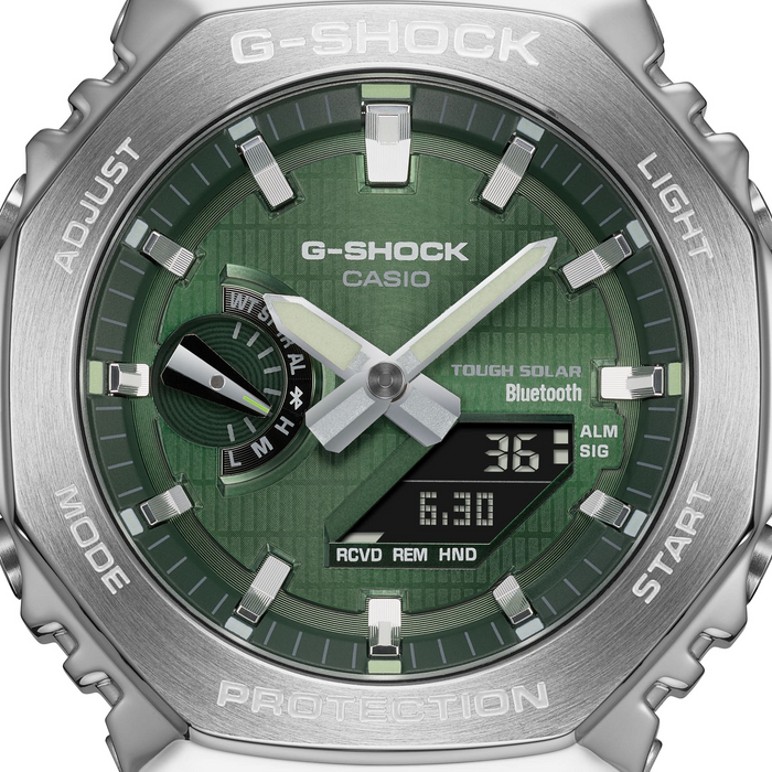 G-SHOCK GBM-2100A-1A3 METAL MEN'S WATCH GREEN DIAL GBM2100A-1A3