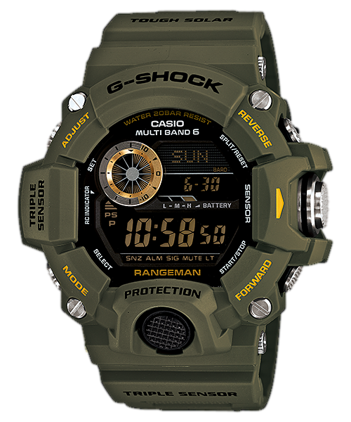G-SHOCK MASTER OF G - LAND RANGEMAN GREEN GW-9400-3 GW9400-3