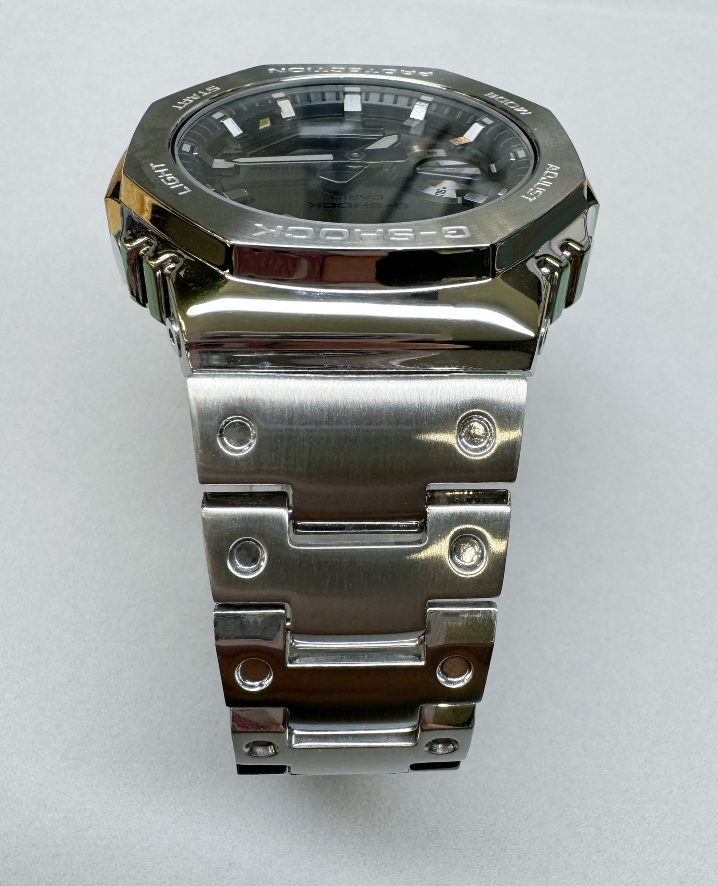 GBM2100 Compatible Solid Stainless Steel 316L Quick Release Watchband (Fit for Casio G-SHOCK GBM2100 GM2100 GA2100)