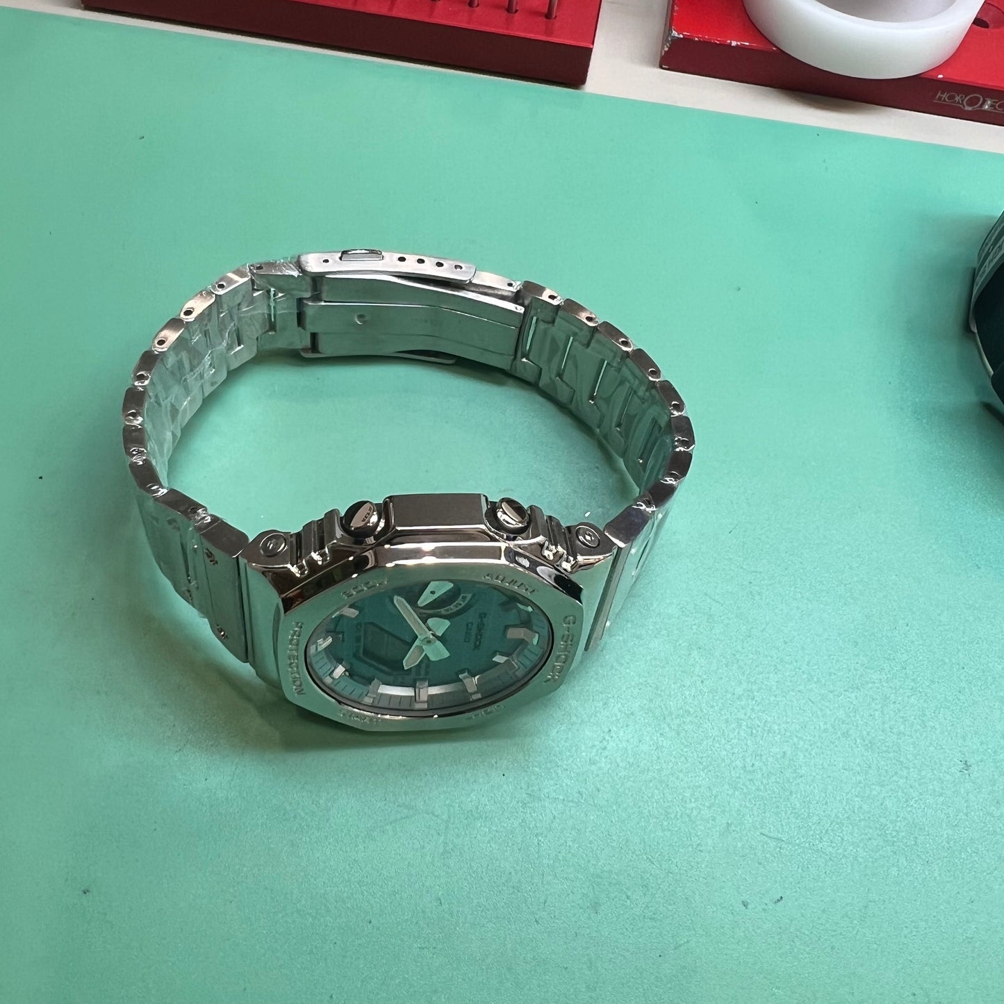 GBM2100 Compatible Solid Stainless Steel 316L Quick Release Watchband (Fit for Casio G-SHOCK GBM2100 GM2100 GA2100)