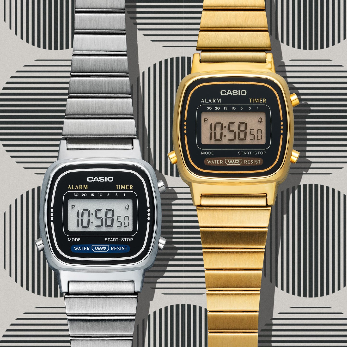 Casio Women’s Vintage LA670WGA-1 Alarm Digital Gold-Tone Watch LA670WGA-1DF