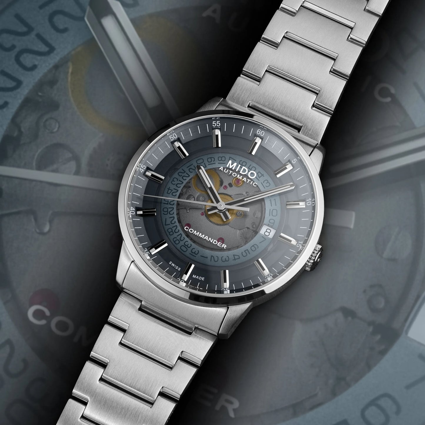 MIDO Commander Gradient 40mm M021.407.11.411.01 M0214071141101