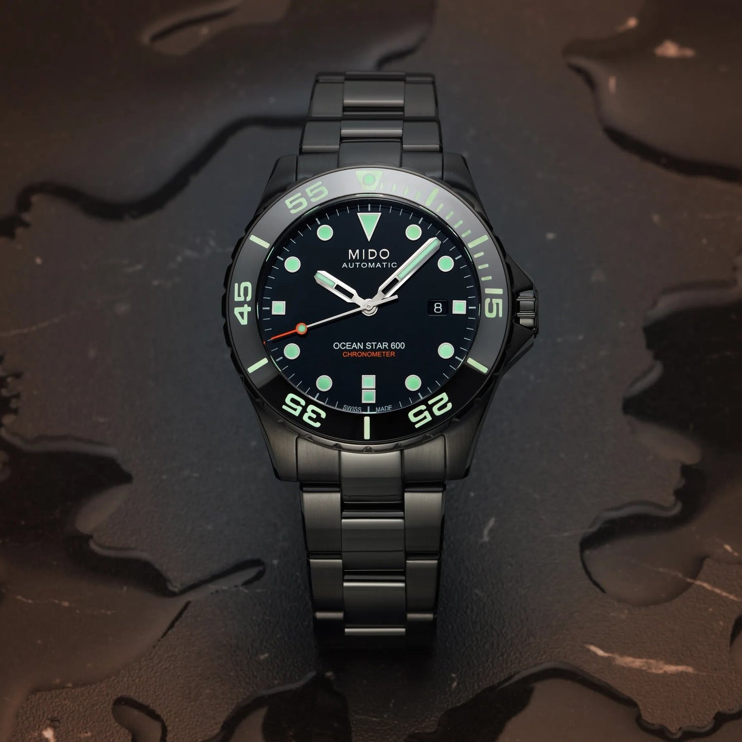 MIDO Ocean Star 600 Chronometer 43.5mm M026.608.33.051.00 M0266083305100 Special edition (1 Extra Strap)