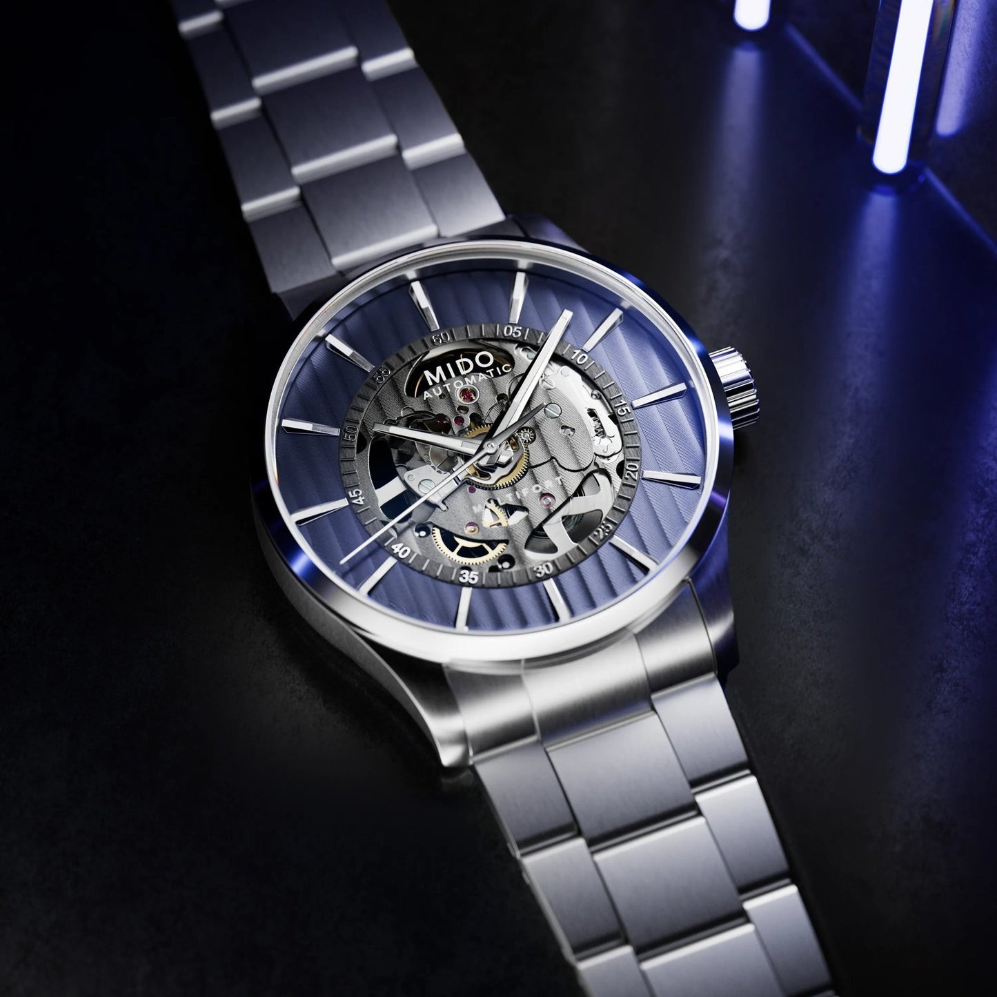 MIDO Multifort Skeleton Vertigo 42mm M038.436.11.041.00 M0384361104100