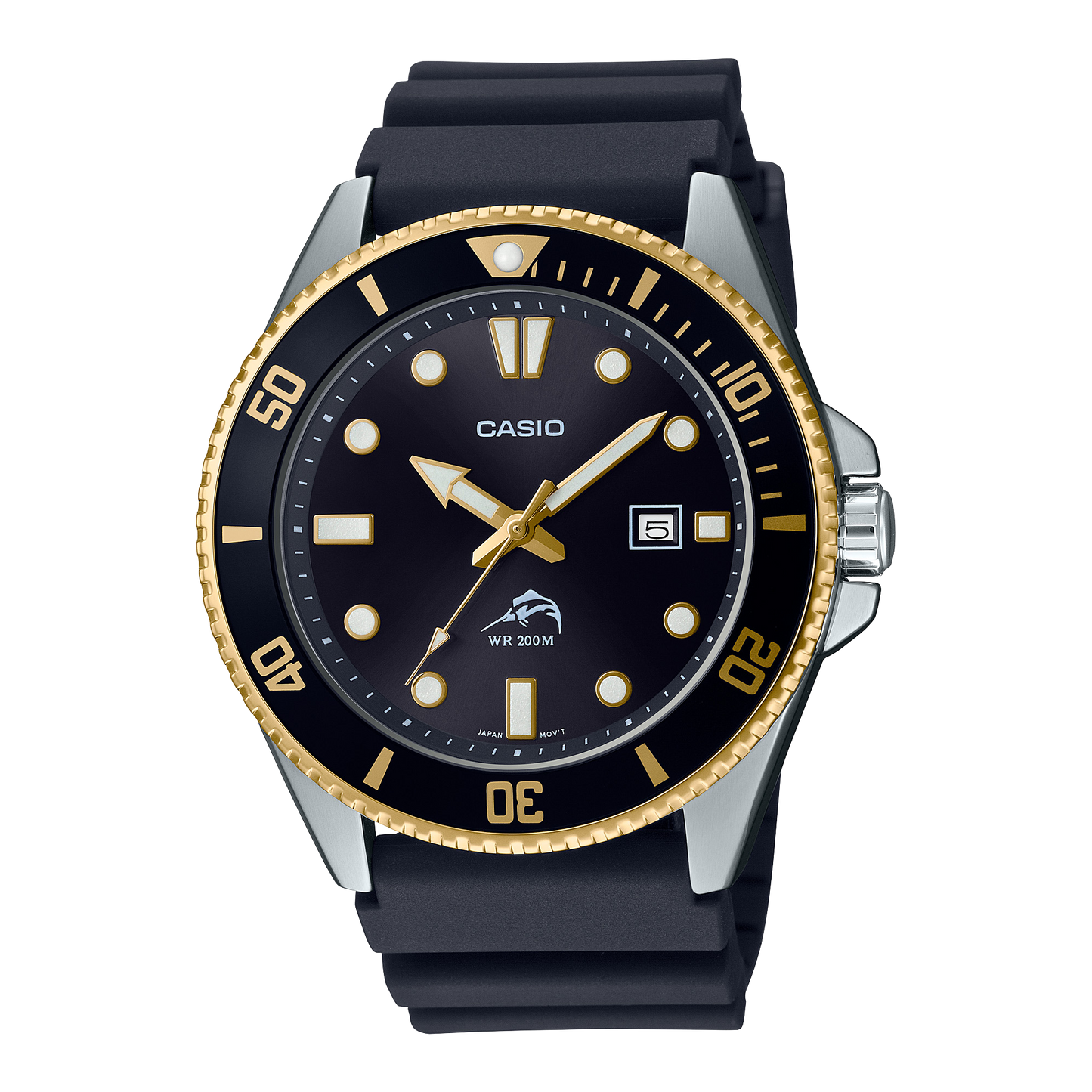 Casio MDV106G-1AV 'Duro' Black and Gold Watch MDV-106G-1AV
