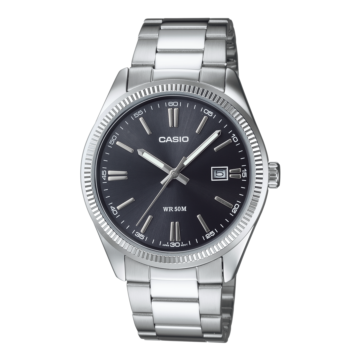 CASIO WATCH BLACK DIAL MTP-1302D-1A1V MTP1302D-1A1VT MTP1302D-1A1