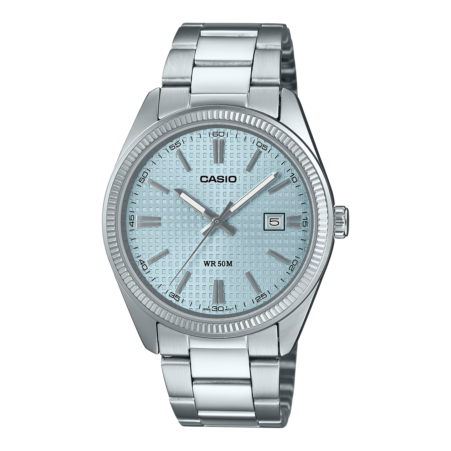 CASIO CLASSIC ANALOG WATCH ICE BLUE DIAL MTP1302PEC-2A MTP-1302PEC-2A