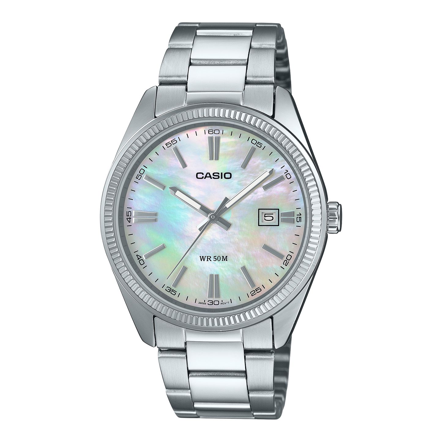 CASIO CLASSIC ANALOG WATCH MOTHER OF PEARL  DIAL MTP1302PSC-7A MTP-1302PSC-7AV