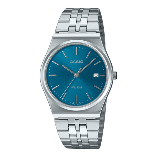 CASIO Analogue Blue Dial Watch MTP-B145DC-2A2V MTPB145D22VT