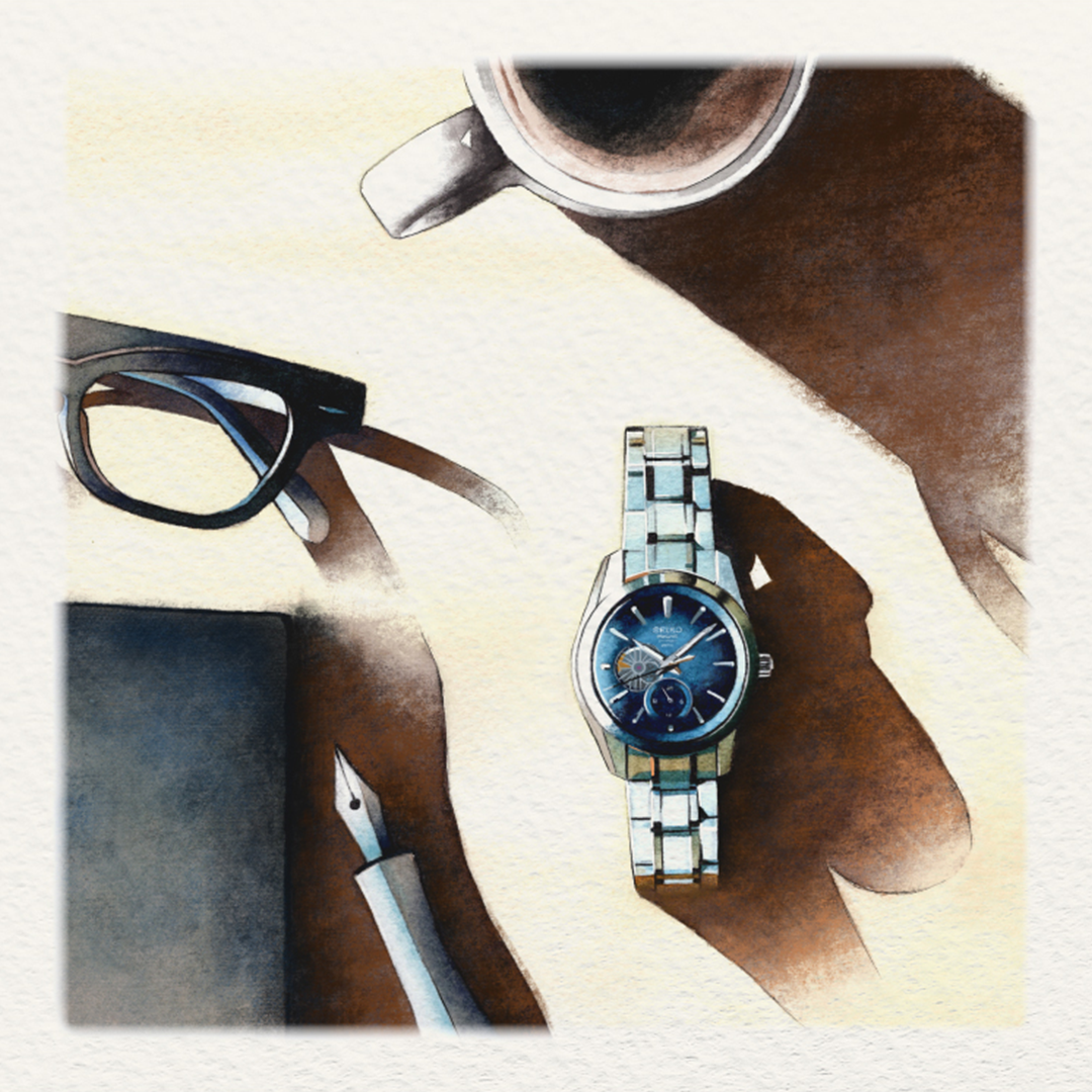 Seiko SPB417J1 Presage ‘Ao’ Sharp-Edged Open Heart SPB417