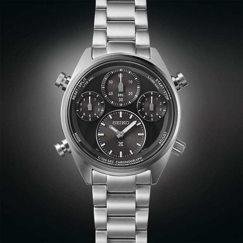 Seiko SFJ003 Prospex ‘Black on Black’ One Hundredth of a Second Speedtimer Solar Chronograph SFJ003P1